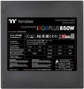 Toughpower iRGB PLUS 850W PLATINUM PS-TPI-0850F2FDPJ-1 [Black]