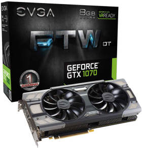 EVGA GeForce GTX 1070 FTW DT GAMING ACX 3.0 08G-P4-6274-KR