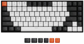 Keychron K2 Wireless Mechanical Keyboard V2 ホットスワップモデル White LED K2-A2H-US 青軸