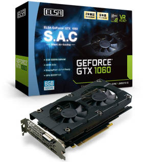 GeForce GTX 1060 6GB S.A.C GD1060-6GERS [PCIExp 6GB]
