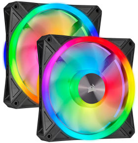 iCUE QL140 RGB Dual Fan Kit with Lighting Node CORE CO-9050100-WW