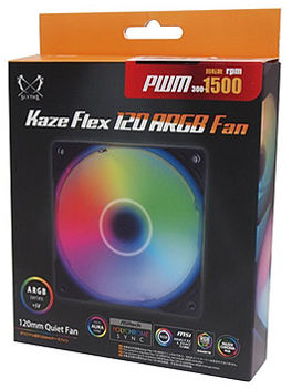 サイズ KAZE FLEX 120 ARGB PWM 1500rpm KF1225FD15AR-P