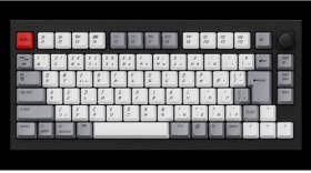 Keychron Q1 QMK Custom Mechanical Keyboard ノブバージョン Q1-M2-JIS 青軸