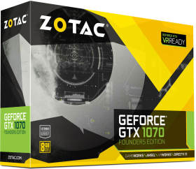 GeForce GTX 1070 Founders Edition ZT-P10700A-10P [PCIExp 8GB]
