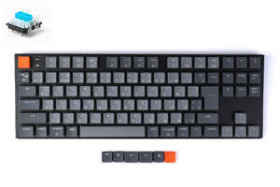 K1 Wireless Mechanical Keyboard White LED テンキーレス 日本語 青軸