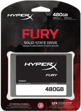 キングストン HyperX FURY SSD SHFS37A/480G