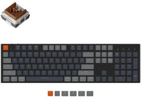 K5 Wireless Mechanical Keyboard ホットスワップモデル K5-E3-US 茶軸 [Black]