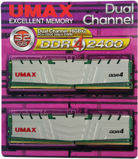 umax UM-DDR4D-2400-32GBHS [DDR4 PC4-19200 16GB 2枚組]