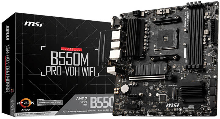 MSIのマザーボード B550M PRO-VDH WIFIの詳細スペック・価格