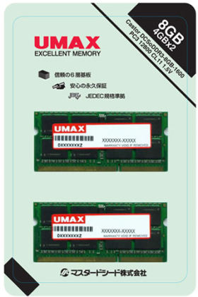 umax Castor DCSoDDR3-8GB-1600