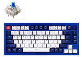 Q1 QMK Custom Mechanical Keyboard ノブバージョン Q1-O2-US 青軸 [ネイビーブルー]