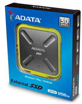 Durable SD700 External ASD700-256GU3-CYL [イエロー]