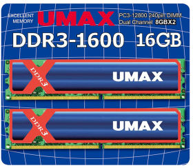 UM-DDR3D-1600-16GBHS [DDR3 PC3-12800 8GB 2枚組]