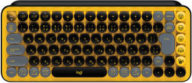 ロジクール POP KEYS Mechanical Wireless Keyboard K730YL 茶軸
