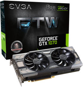 EVGA GeForce GTX 1070 FTW GAMING ACX 3.0 08G-P4-6276-KR