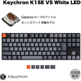 Keychron K1 SE Wireless Mechanical Keyboard ホットスワップモデル White LED K1SE-G3-JIS 茶軸