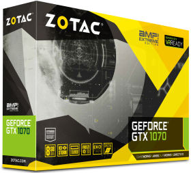 GeForce GTX 1070 AMP Extreme ZT-P10700B-10P [PCIExp 8GB]
