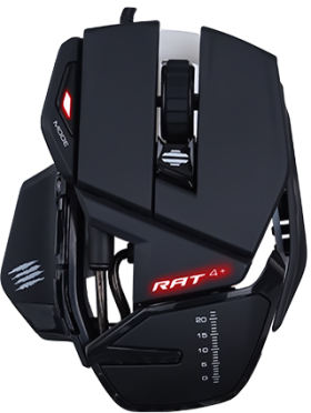 Mad Catz R.A.T.4+ Optical Gaming Mouse MR03MCINBL000-0J