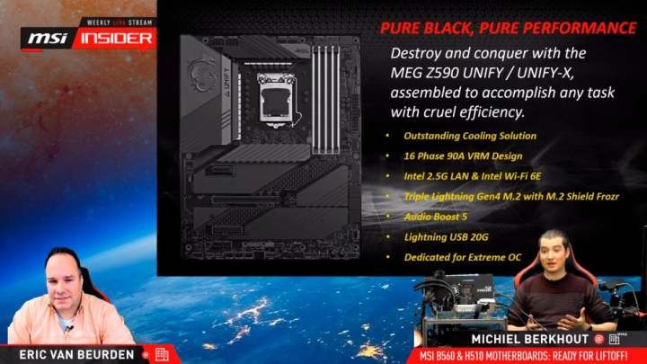 MSIはRGB嫌いの人向けにMEG Z590 Unifyマザーボードを準備｜自作.com