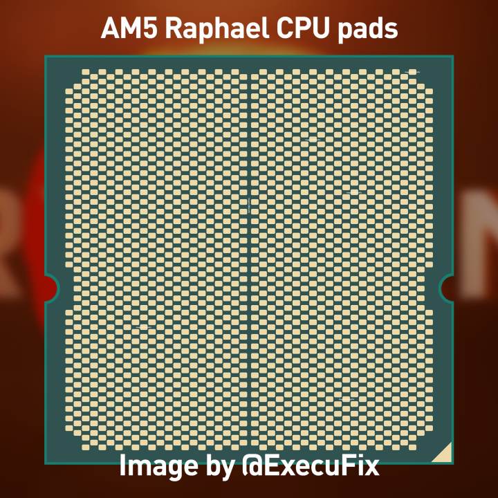 AMDのZen 4 Raphael CPUのモックアップの可能な仕様が登場