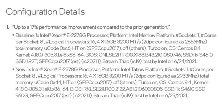 Intel-provided press material on the Xeon E-2300 family.