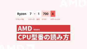 AMD CPU 型番の読み方｜失敗しない！CPU選びのために必見