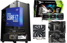 GeForce RTX 3080 Phoenix GS と Core i7 10700KF に GRATIFY3 と 黒鴉 JAX-03W に Z490 マザー 20万円台 自作PC構成