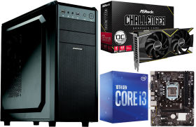 Radeon RX 5500 XT 8GB と Core i3 10100F に H410 マザー と Fulmo Q 5万円台 自作PC構成 #0